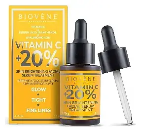 Biovène Barcelona Vitamin C +20% Skin Brightening Facial Serum Treatment