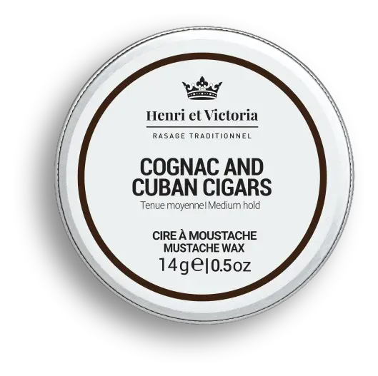 Henri Et Victoria Mustache Wax Cognac and Cuban Cigars