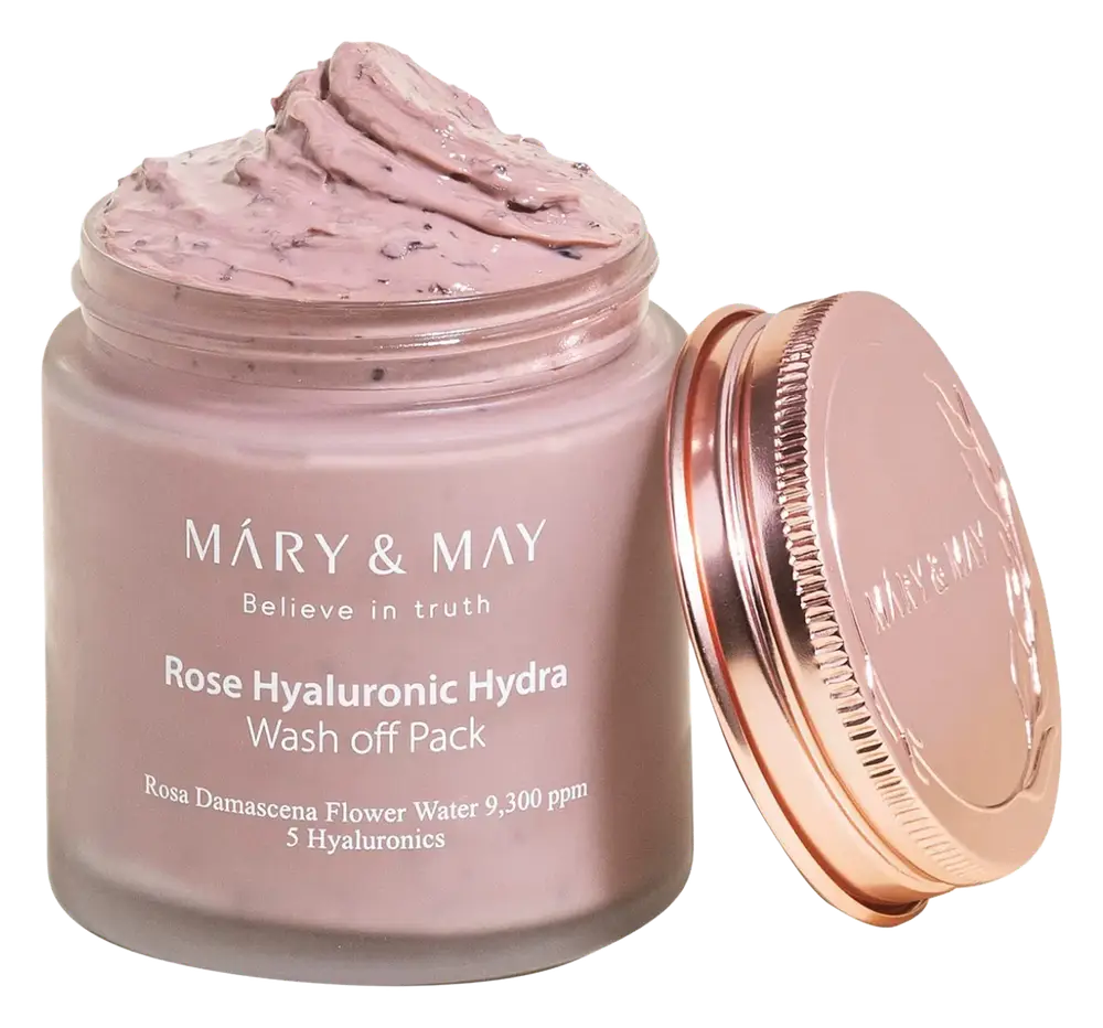 Mary & May Vegan Rose Hyaluronic Hydra Wash Off Mask Pack