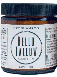Bello Tallow Unscented Dry Shampoo Light