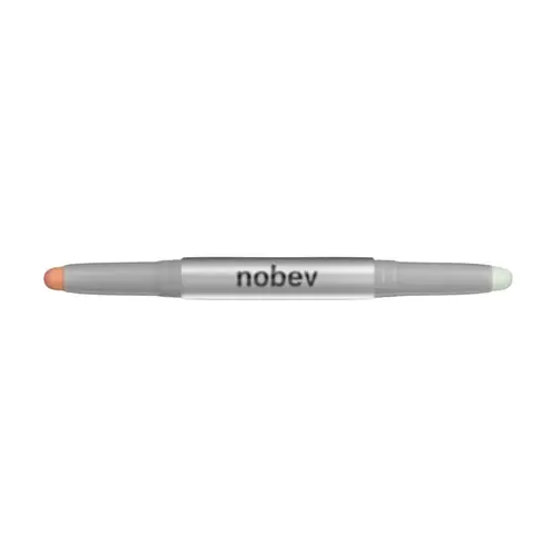 Nobev Color Corrector Soft Dual Pencil 01 Salmon Green