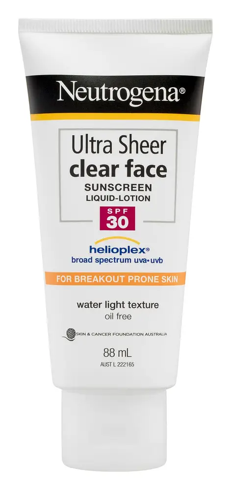 Neutrogena Ultra Sheer Clear Face Lotion SPF 30