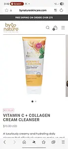 By Nature Vitamin C + Collagen Cream Cleanser