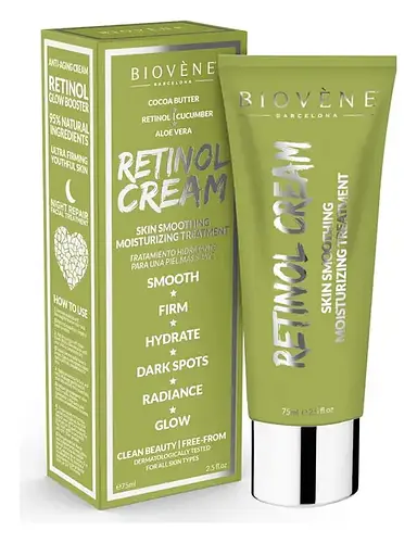 Biovène Barcelona Retinol Cream Skin Soothing Moisturising Treatment