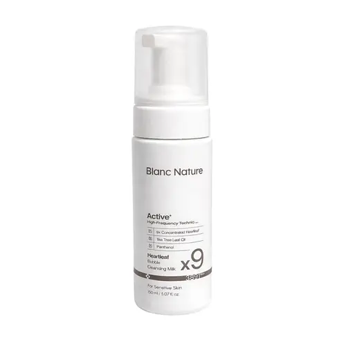 Blanc Nature 9X Heartleaf Bubble Cleansing Milk