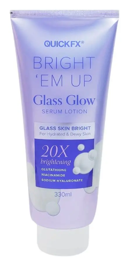 Quickfx Bright Em Up Glass Skin Bright Serum Lotion
