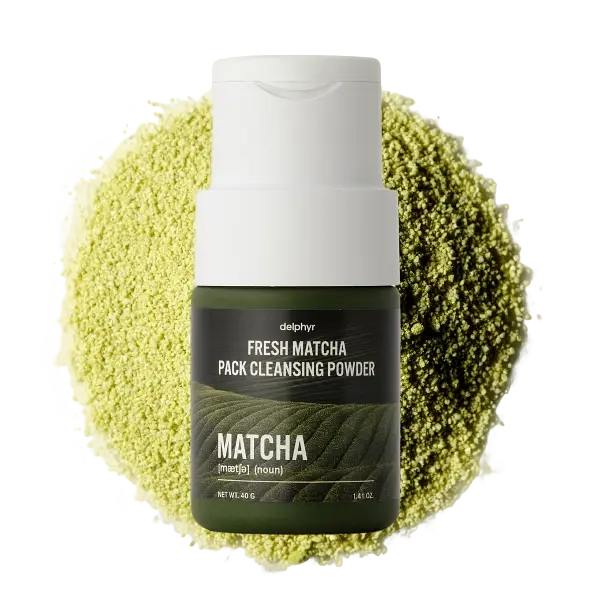 Delphyr Fresh Matcha Pack Cleansing Powder