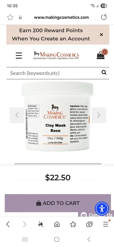 Makingcosmetics Clay Mask Base