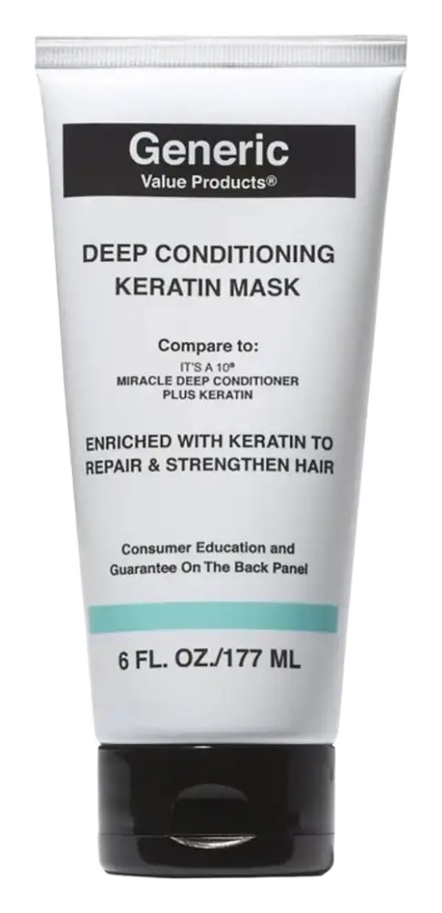 Generic Value Products Deep Conditioning Keratin Mask Compare To It's A 10 Miracle Deep Conditioner Plus Keratin