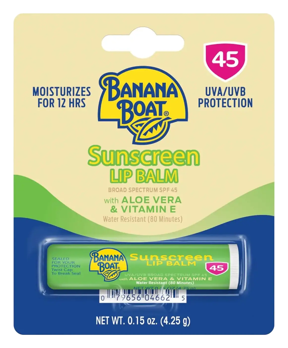 Banana Boat Aloe Vera Lip Balm SPF 45