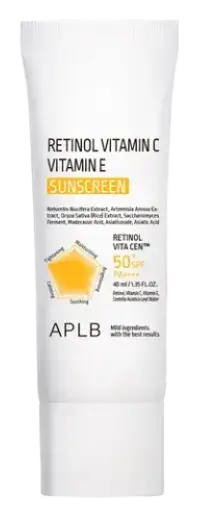 APLB Retinol Vitamin C Vitamin E Sunscreen SPF 50+