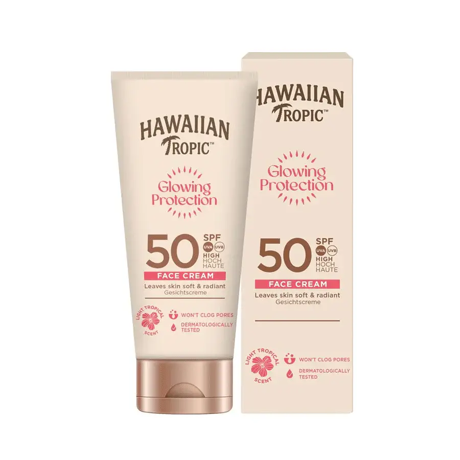 Hawaiian Tropic Glowing Protection Face Cream SPF50 50ml