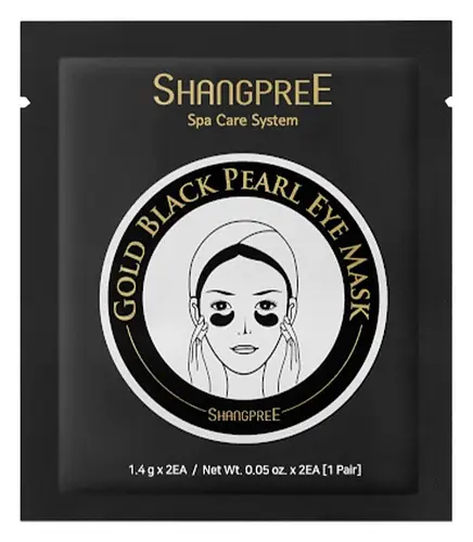 Shangpree Gold Black Pearl Eye Mask