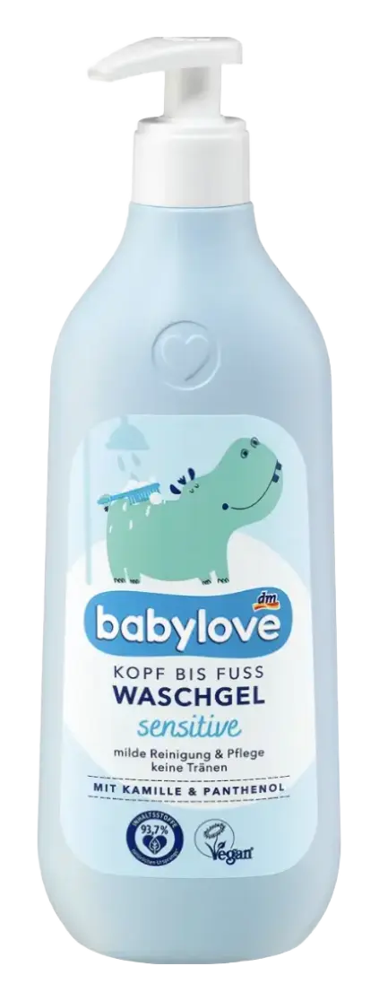 babylove dm Waschgel Kopf Bis Fuß Sensitive