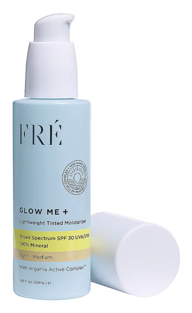 Fré Skincare Glow Me + Tinted Moisturizer SPF 30 Light-Medium