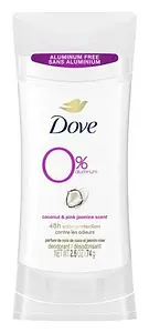 Dove 0% Aluminum Deodorant Stick Coconut & Pink Jasmine