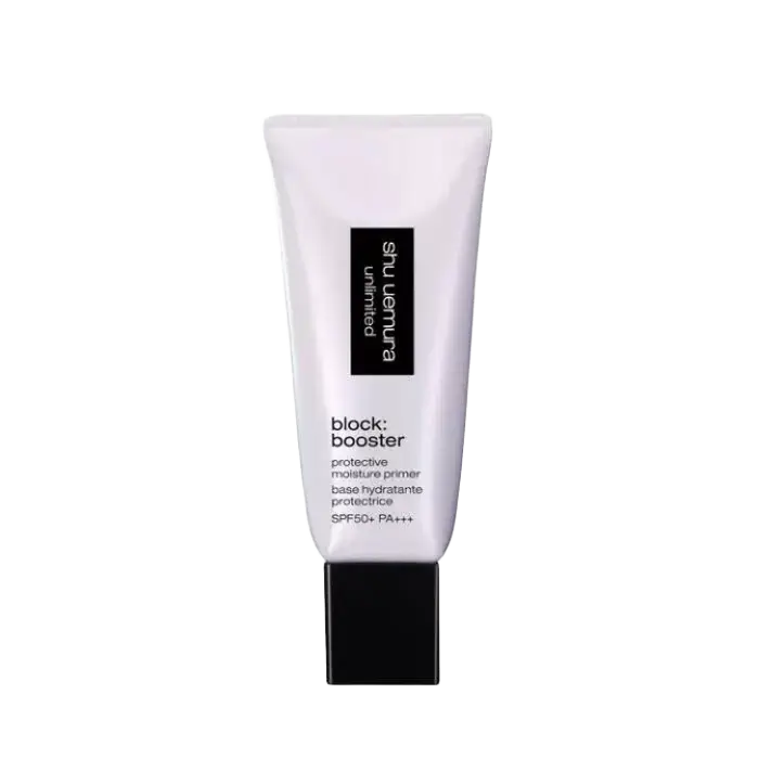 Shu Uemura Unlimited Block : Booster Hydrating Primer SPF 50+ PA+++ Sumire Mauve