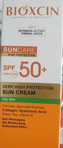 Bioxcin Sun cream for oily skin