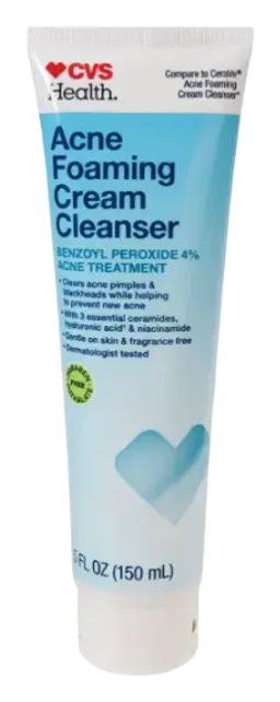 CVS Health Acne Foaming Cream Cleanser