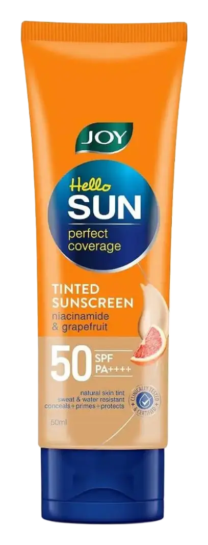 Joy Beautiful By Nature Hello Sun Perfect Coverage Tinted Sunscreen SPF 50