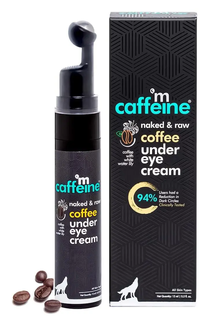 mCaffeine Coffee Under Eye Cream for Dark Circles & Puffiness
