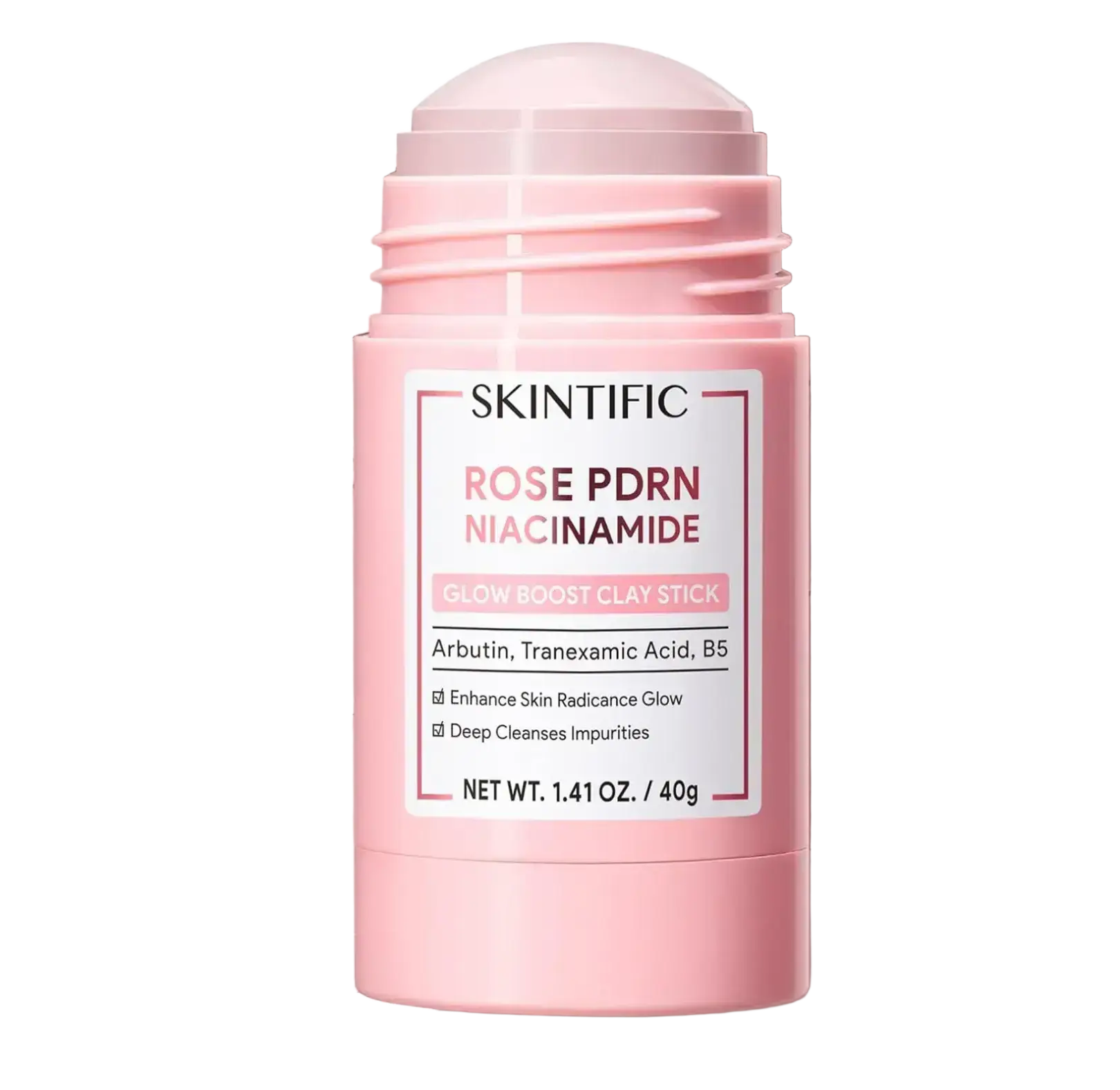 Skintific Rose PDRN Niacinamide Glow Boost Clay Stick