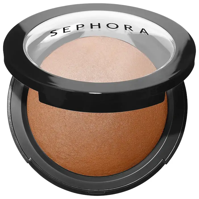 Sephora Collection Microsmooth Multi-Tasking Baked Face Powder Foundation 60 Ebony