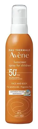 Avène Sunscreen Spray For Children SPF 50+ Australia