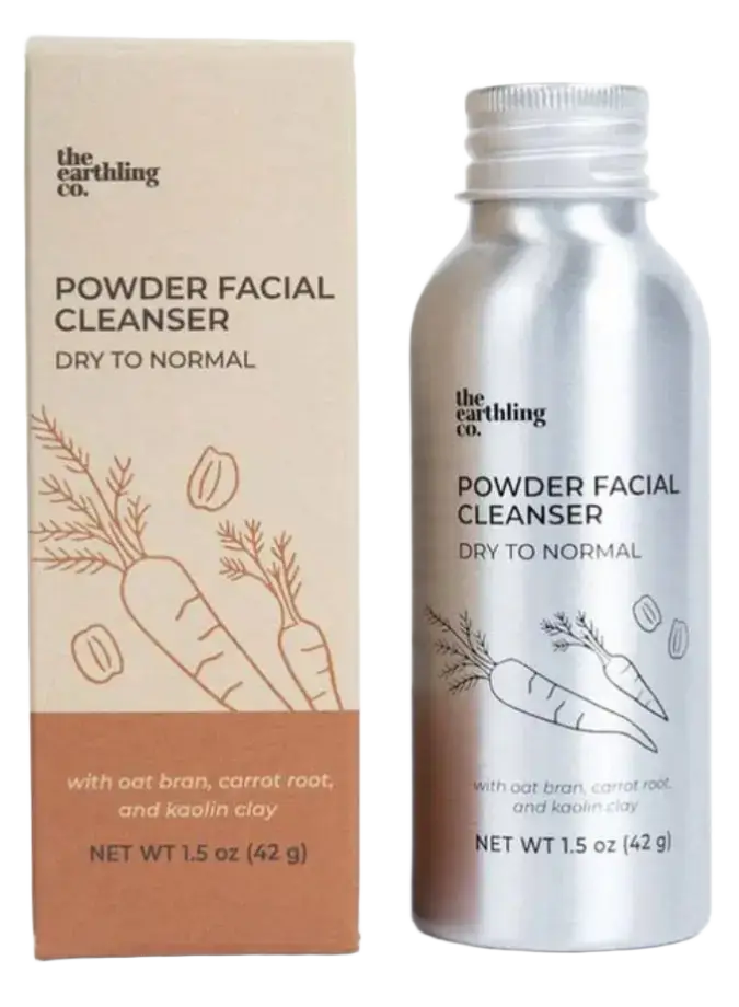 The Earthling Co. Powder Facial Cleanser Dry to Normal Formula