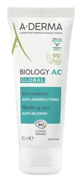 A-derma Biology AC Global Mattifying Care Anti-Blemish