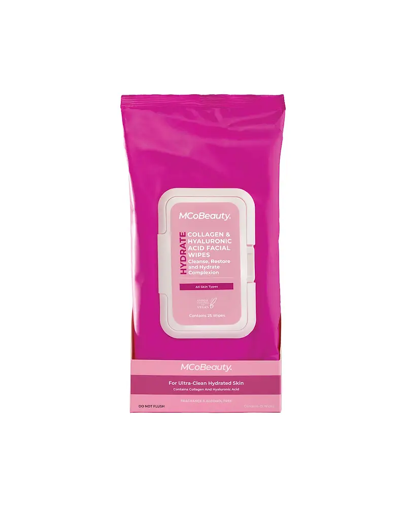 MCoBeauty. Collagen & Hyaluronic Acid Facial Wipes