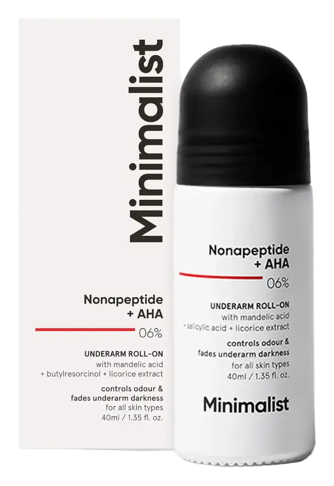 Minimalist Nonapeptide + AHA 6% Underarm Roll-On