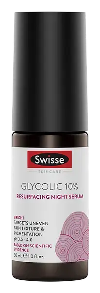 Swisse Glycolic 10% Resurfacing Night Serum