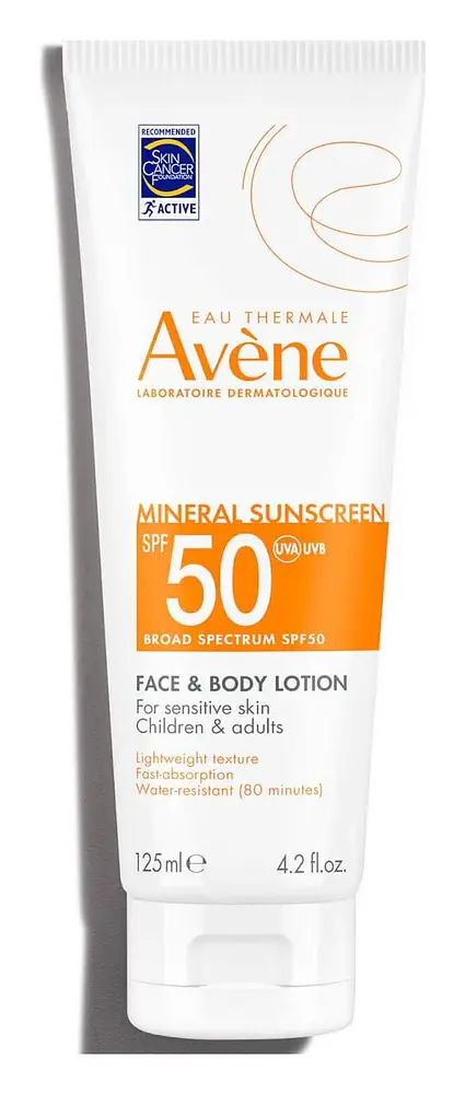 Avène Mineral Sunscreen Face & Body Lotion SPF 50
