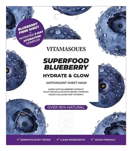 Vitamasques Superfood Blueberry Sheet Mask