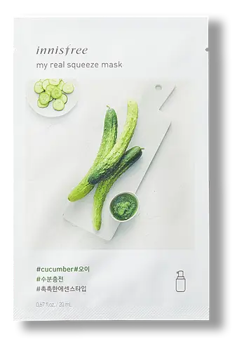 innisfree My Real Squeeze Mask Cucumber Hydrate