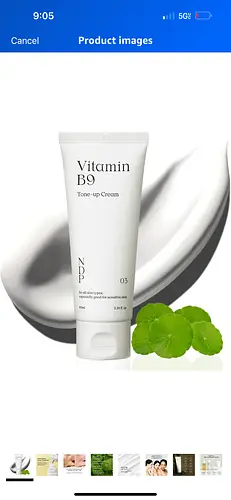 Natural Derma Project NPD vitamin b9 tone up cream primer