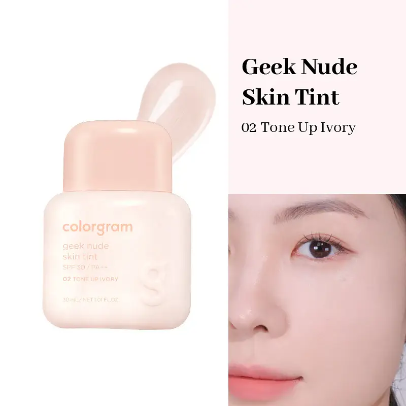 COLORGRAM Geek Nude Skin Tint SPF30 PA++ 02 Tone Up Ivory