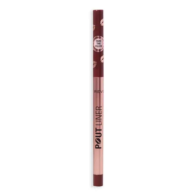 Revolution Beauty Pout Bomb Plumping Lip Liner Cookie Warm Brown