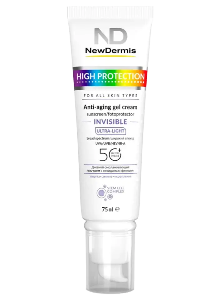 Newdermis High Protection Invisible Anti-Aging Gel Cream SPF 50+