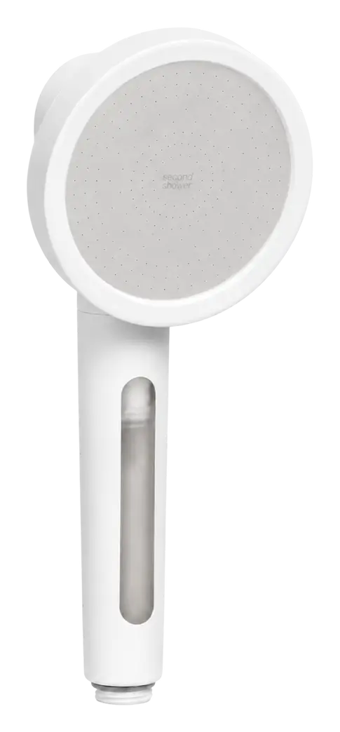 Second Shower Handheld Vitamin C Filtered Showerhead Pure Silver