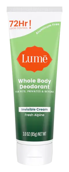 Lume Whole Body Deodorant Invisible Cream Fresh Alpine