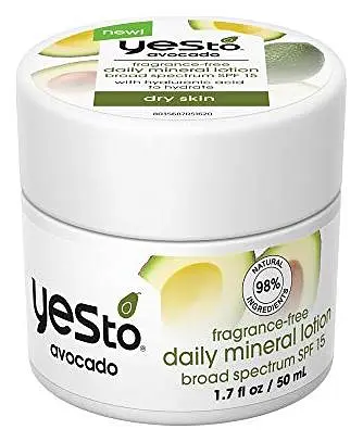 Yes To Avocado Fragrance Free Daily Mineral Lotion SPF 15