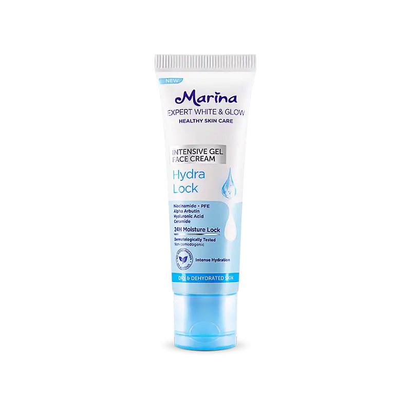 Marina Expert White & Glow Intensive Gel Face Cream Hydra Lock