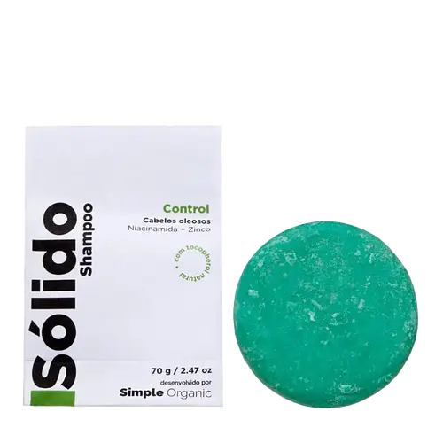 Simple Organic Isolido Shampoo Em Barra Control