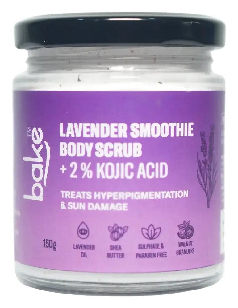 Bake Lavender Smoothie Body Scrub With 2% Kojic Acid