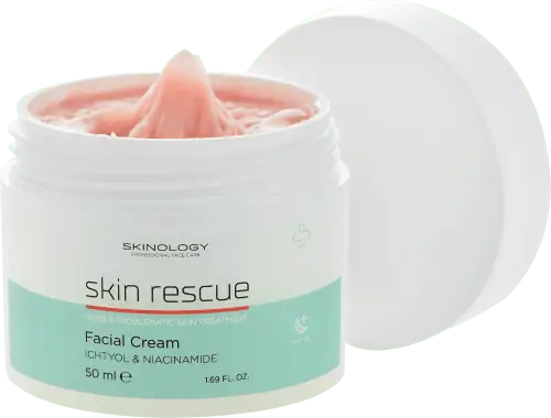 Skinology Skin Rescue Night Facial Cream with Niacinamide & Ichtyol