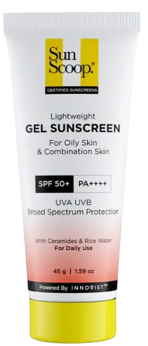 Sunscoop Lightweight Gel Sunscreen For Oily & Combination Skin SPF 50+