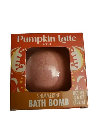 Spa Luxury Shimmering Bath Bomb Pumpkin Latte