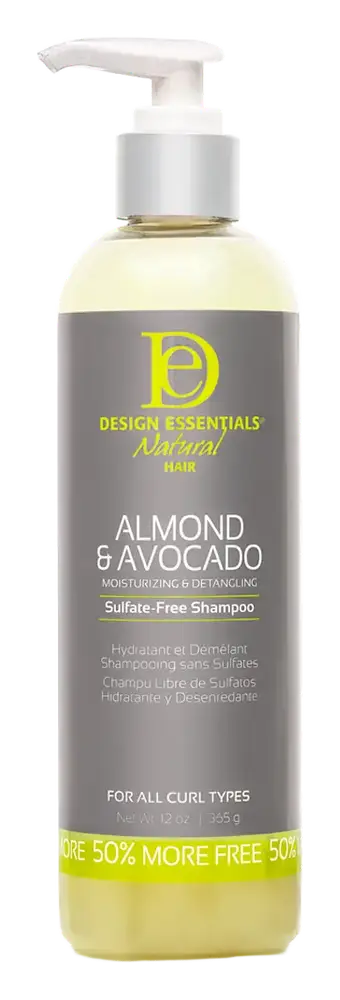Design Essentials Almond And Avocado Moisturizing And Detangling Sulfate-Free Shampoo